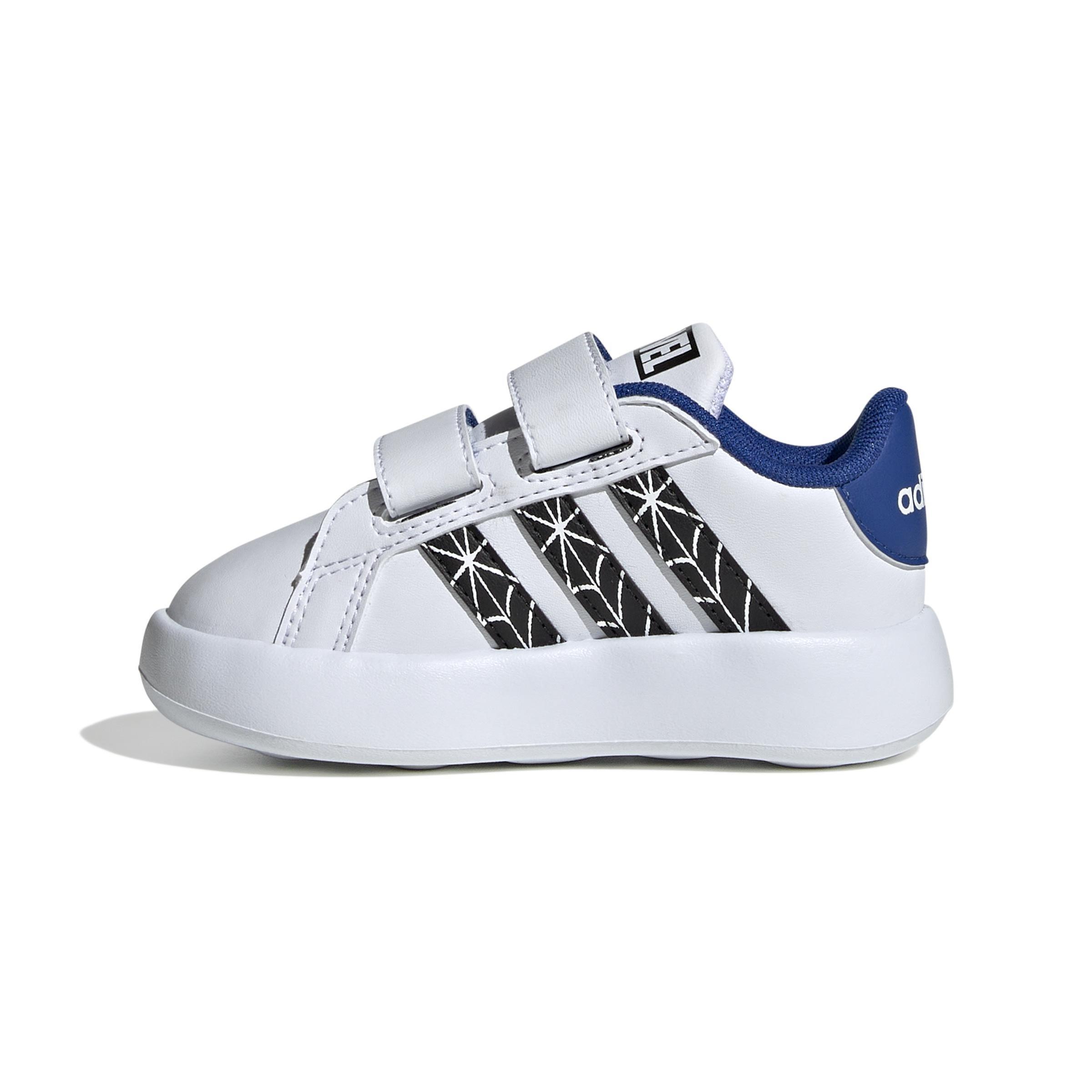 adidas - Kids Unisex Marvels Spider-Man Grand Court Shoes, White