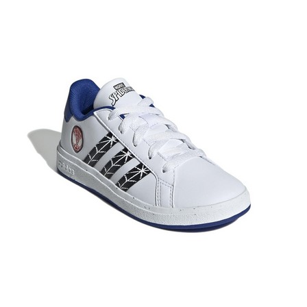 Kids Unisex Marvel'S Spider-Man Grand Court Shoes, White, A701_ONE, large image number 1