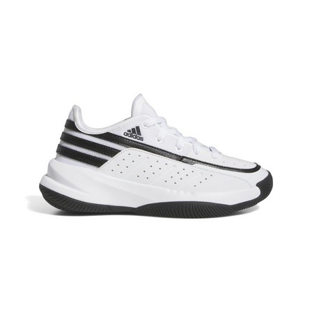 Kids Unisex Front Court Shoes, White, A701_ONE, large image number 0