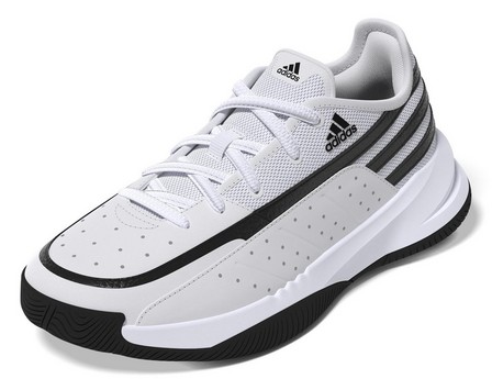 Kids Unisex Front Court Shoes, White, A701_ONE, large image number 5