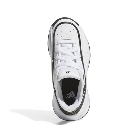 Kids Unisex Front Court Shoes, White, A701_ONE, large image number 8