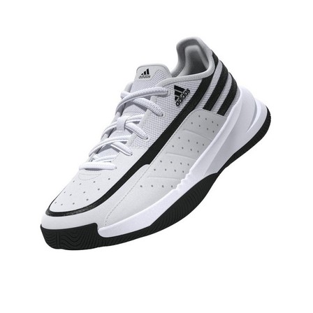 Kids Unisex Front Court Shoes, White, A701_ONE, large image number 10