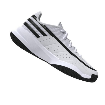 Kids Unisex Front Court Shoes, White, A701_ONE, large image number 13