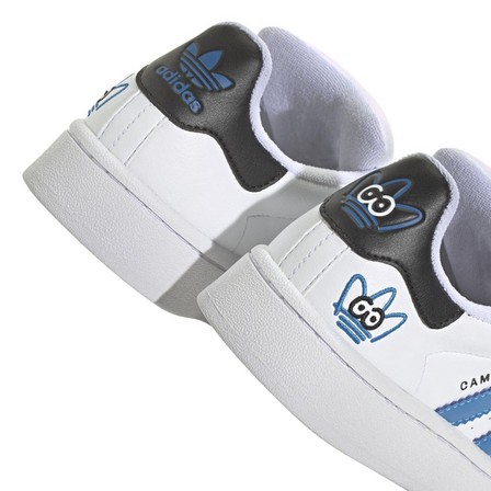 Kids Unisex Adidas Originals X James Jarvis Campus 00S Shoes Kids Ftwr, White, A701_ONE, large image number 2