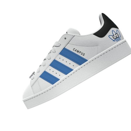 Kids Unisex Adidas Originals X James Jarvis Campus 00S Shoes Kids Ftwr, White, A701_ONE, large image number 6