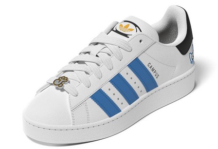Kids Unisex Adidas Originals X James Jarvis Campus 00S Shoes Kids Ftwr, White, A701_ONE, large image number 12