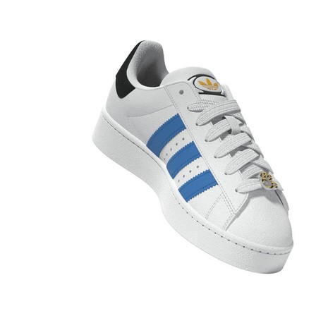 Kids Unisex Adidas Originals X James Jarvis Campus 00S Shoes Kids Ftwr, White, A701_ONE, large image number 18