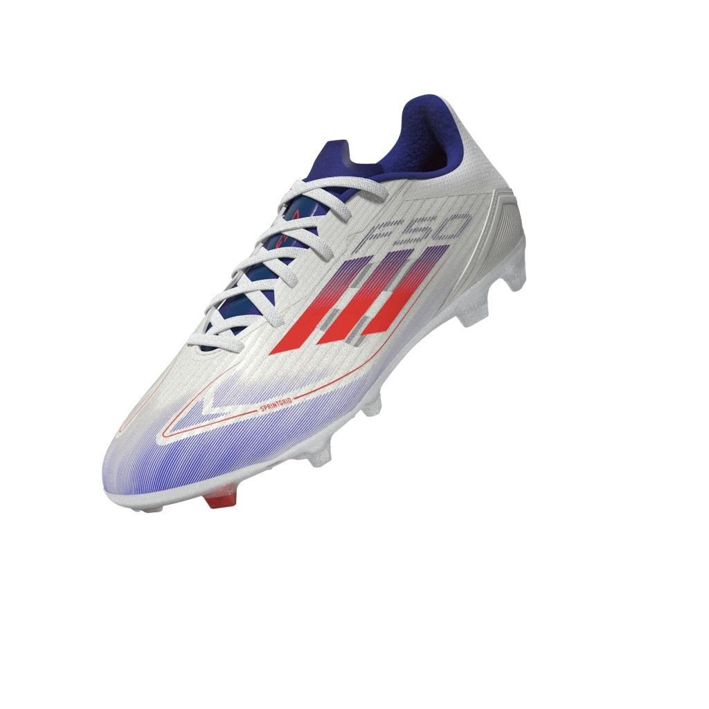 Unisex F50 League Firm/Multi-Ground Boots, White, A701_ONE, large image number 7