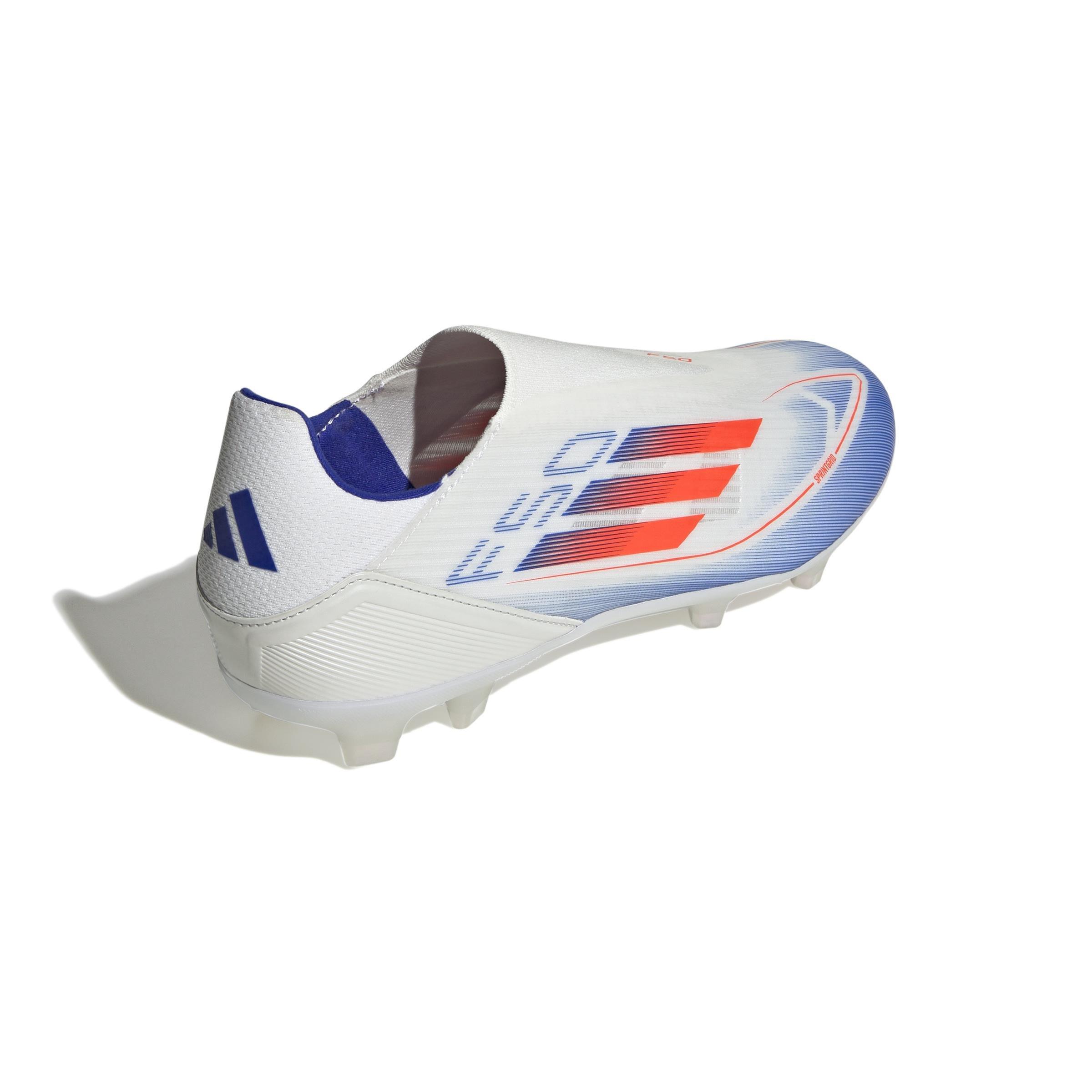 Unisex F50 League Laceless Firm/Multi-Ground Boots, White, A701_ONE, large image number 1