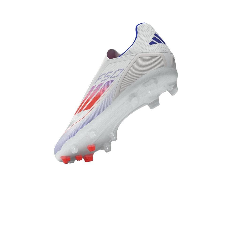 Unisex F50 League Laceless Firm/Multi-Ground Boots, White, A701_ONE, large image number 10