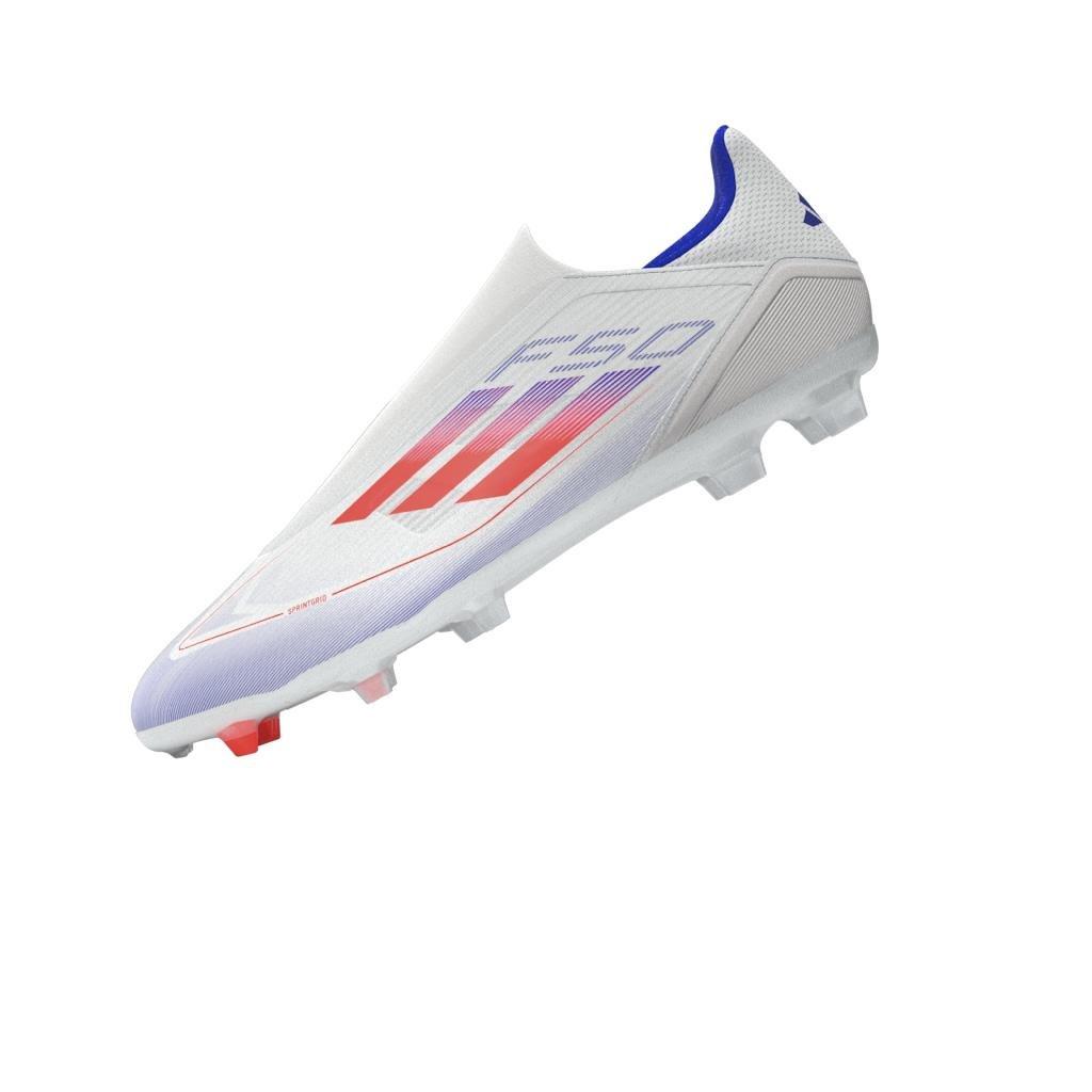 Unisex F50 League Laceless Firm/Multi-Ground Boots, White, A701_ONE, large image number 13