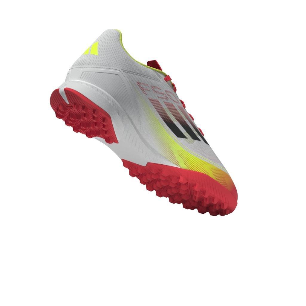 Unisex F50 League Turf Boots, White, A701_ONE, large image number 7