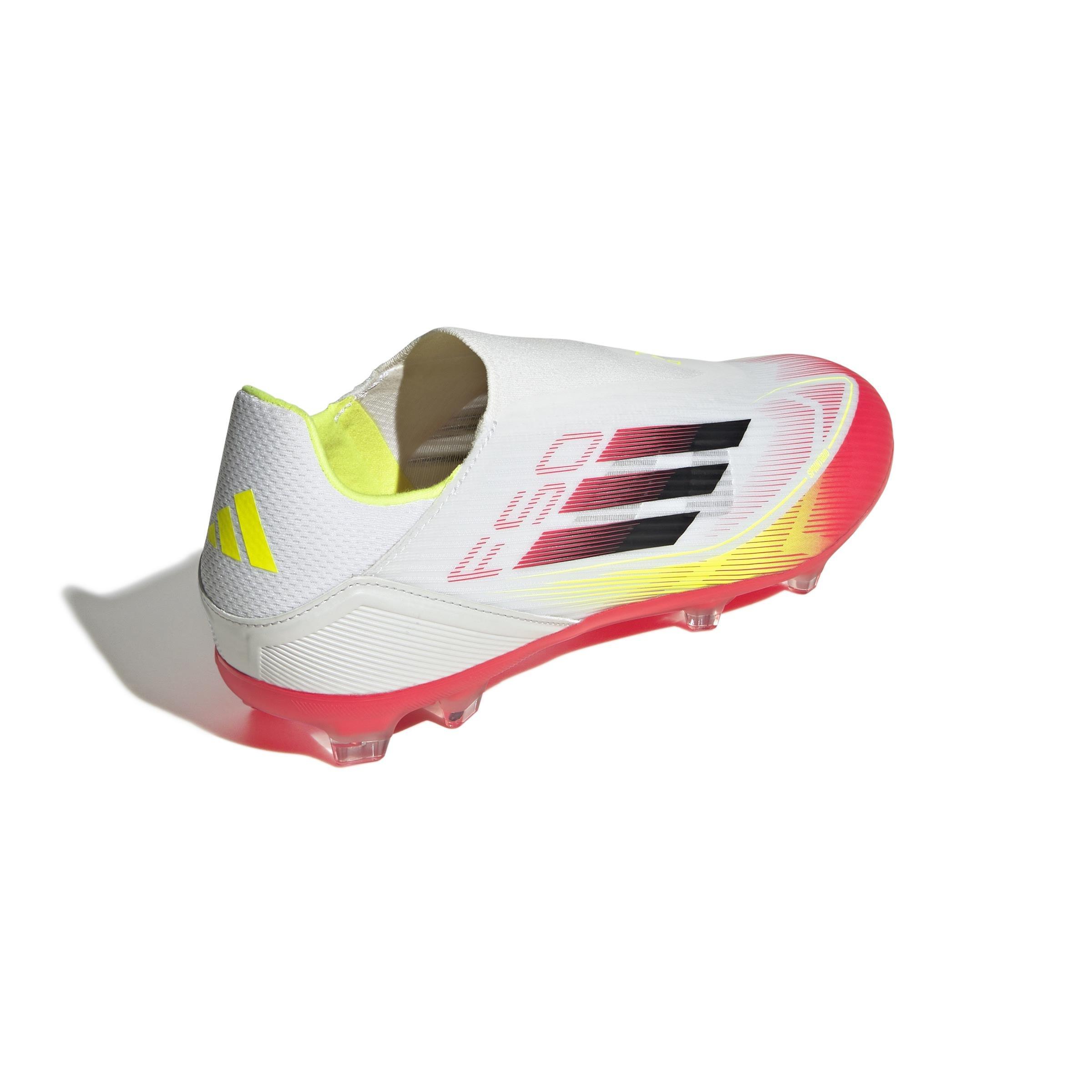 Unisex F50 League Laceless Firm/Multi-Ground Boots, White, A701_ONE, large image number 2