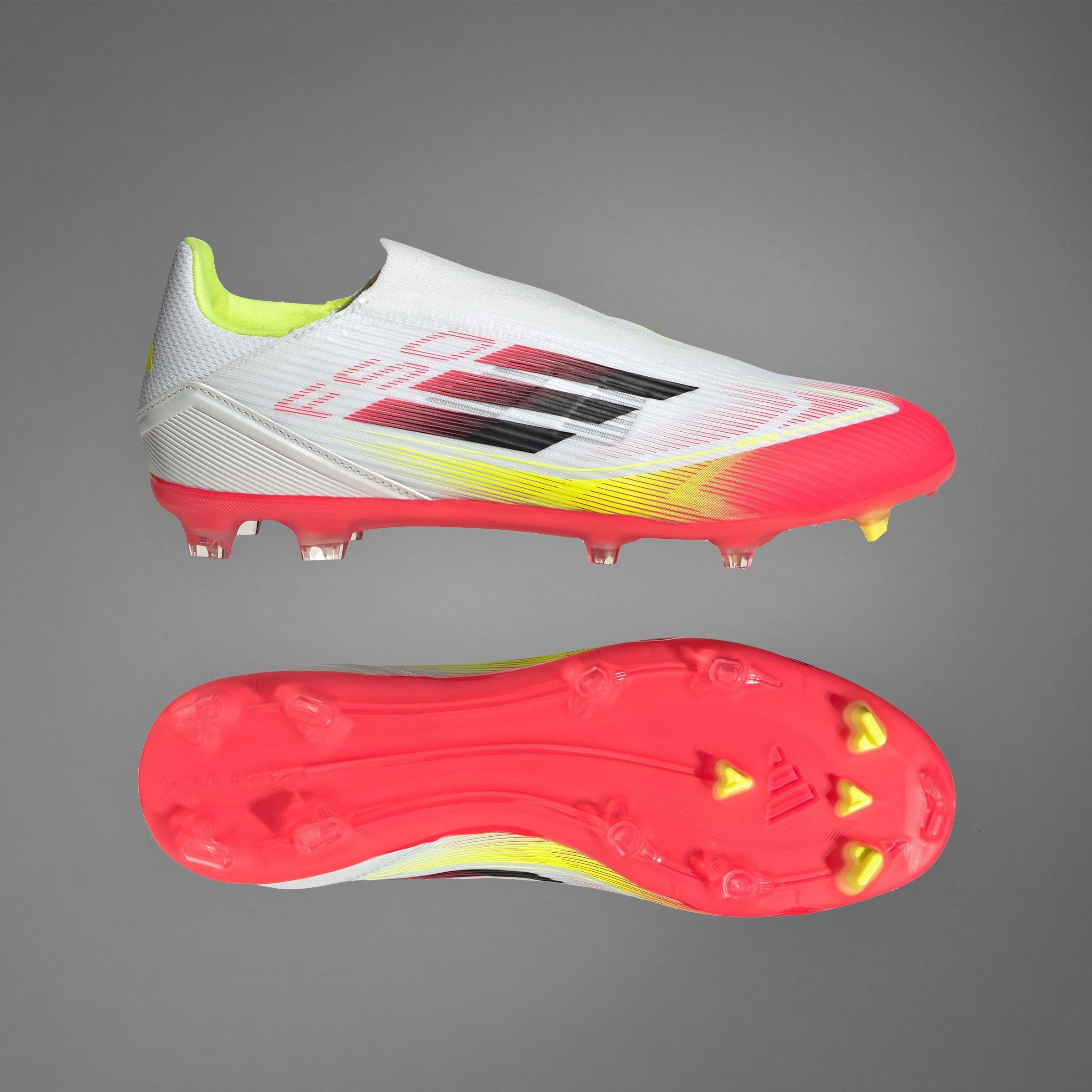 Unisex F50 League Laceless Firm/Multi-Ground Boots, White, , large image number 6