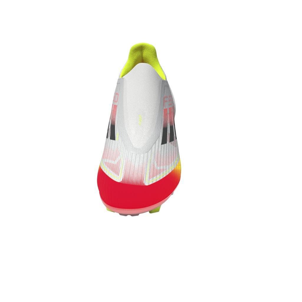 Unisex F50 League Laceless Firm/Multi-Ground Boots, White, A701_ONE, large image number 11