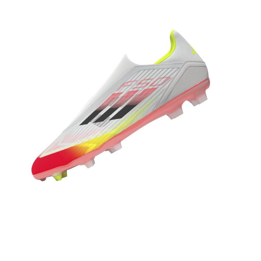 Unisex F50 League Laceless Firm/Multi-Ground Boots, White, , large image number 13