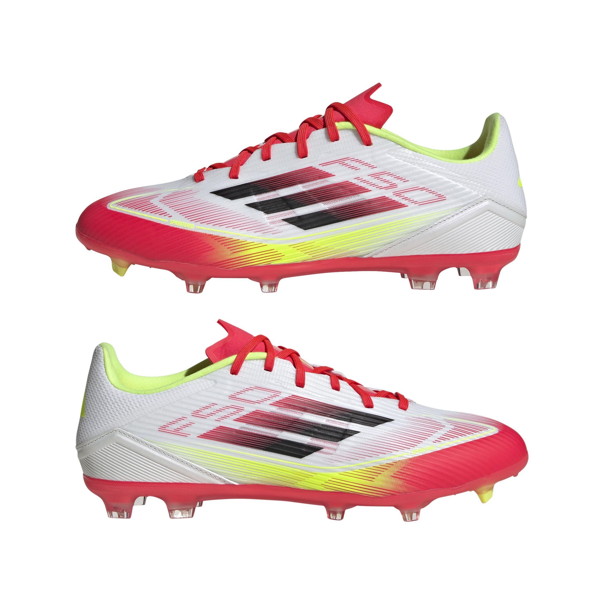 Unisex F50 League Firm/Multi-Ground Boots, White, A701_ONE, large image number 6