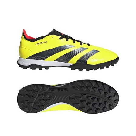 Unisex Predator 24 League Low Turf Boots, Yellow, A701_ONE, large image number 10