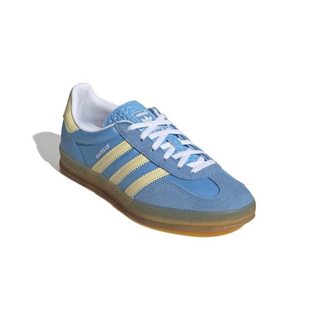 Women Gazelle Indoor Shoes, Blue, A701_ONE, large image number 1