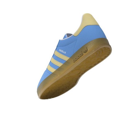 Women Gazelle Indoor Shoes, Blue, A701_ONE, large image number 7