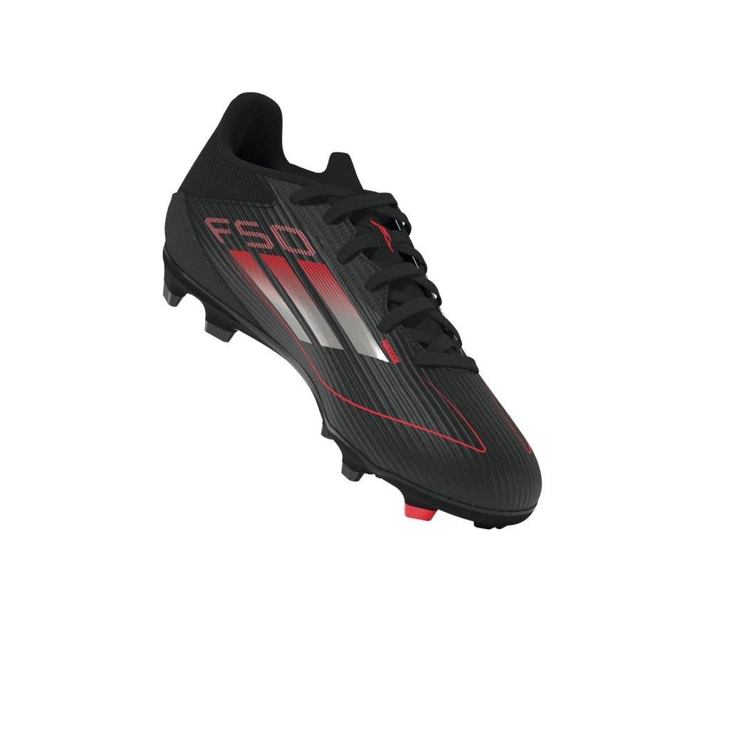 Unisex Kids F50 League Firm/Multi-Ground Boots, Black, , large image number 6