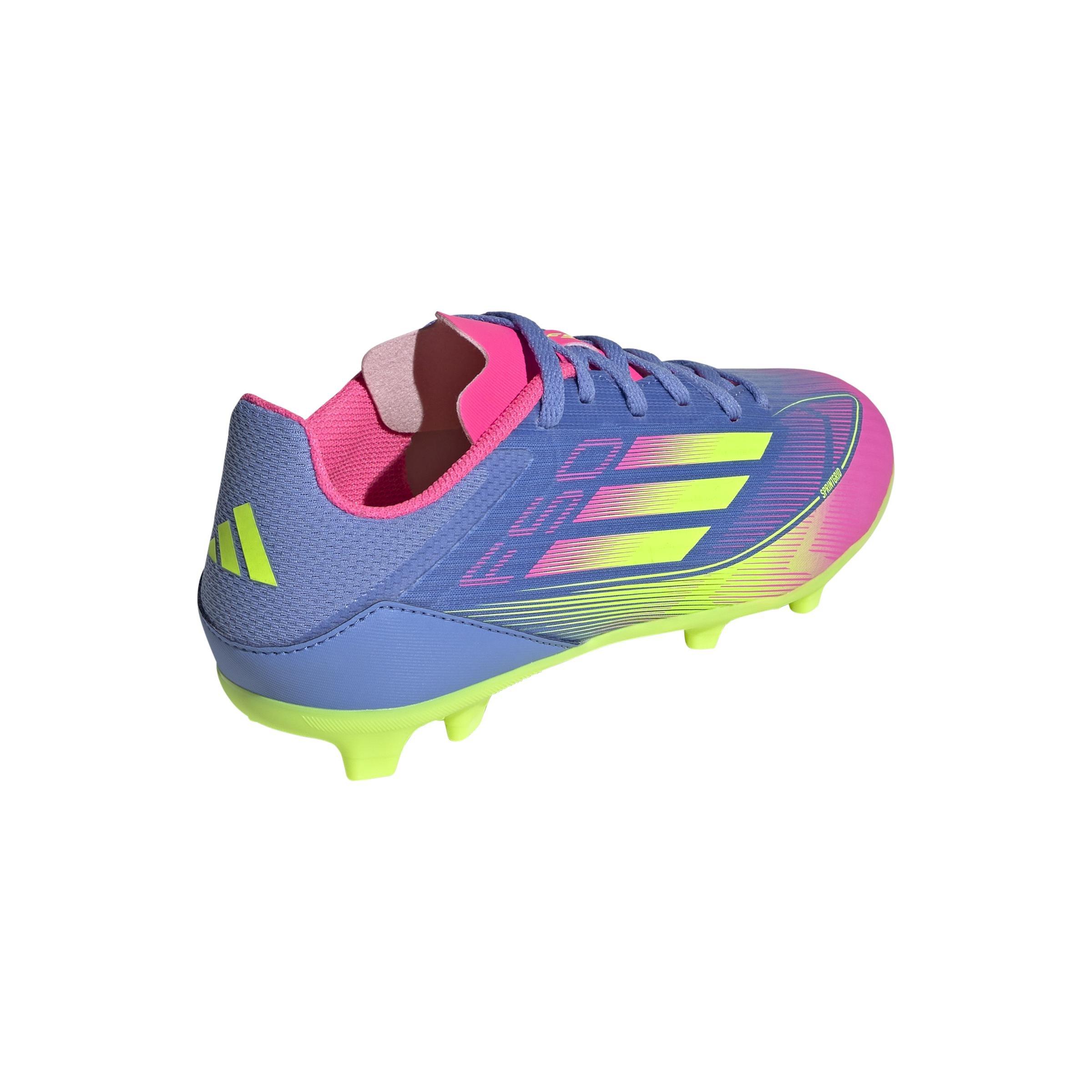 Unisex Kids F50 League Firm/Multi-Ground Boots, Blue, , large image number 3
