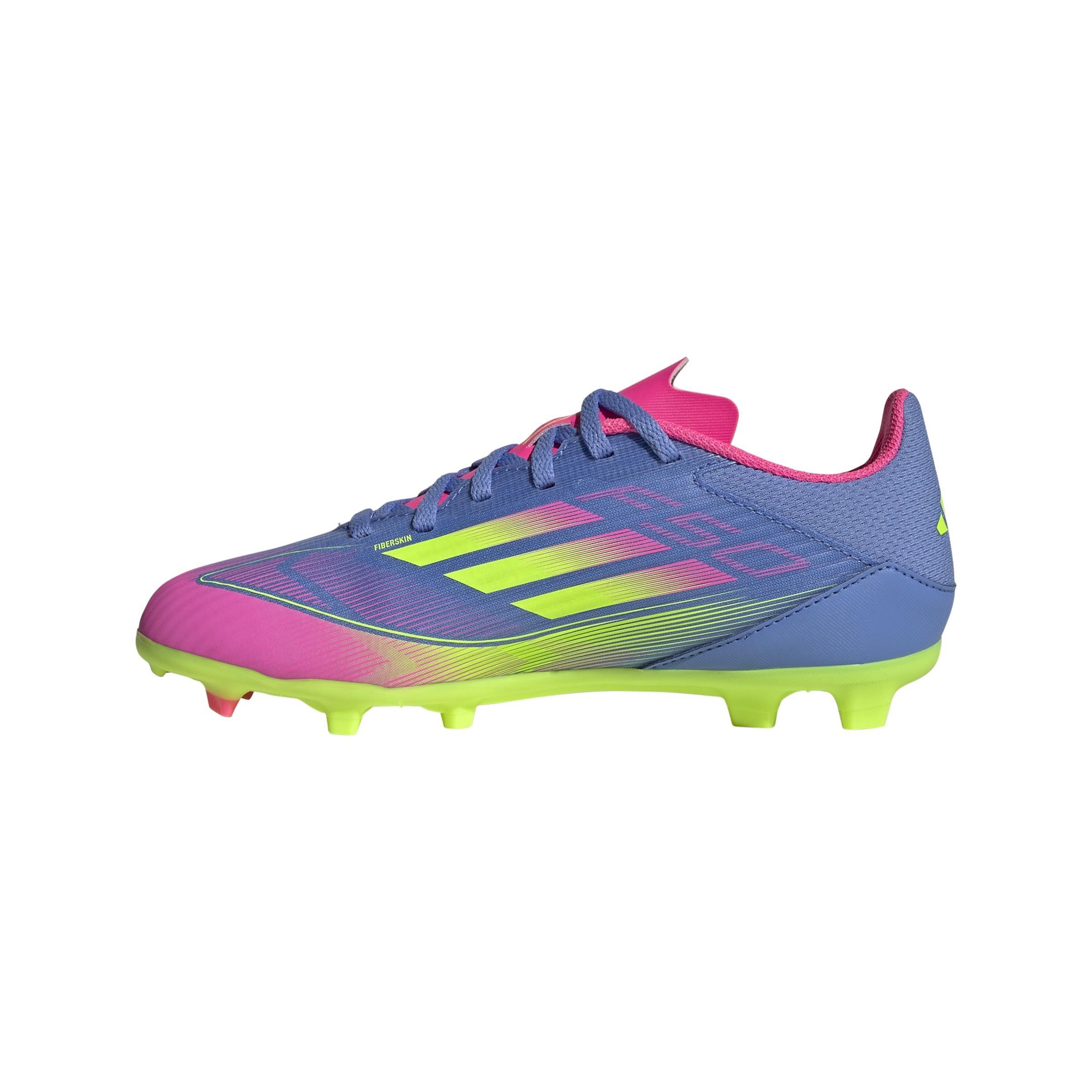 Unisex Kids F50 League Firm/Multi-Ground Boots, Blue, , large image number 6