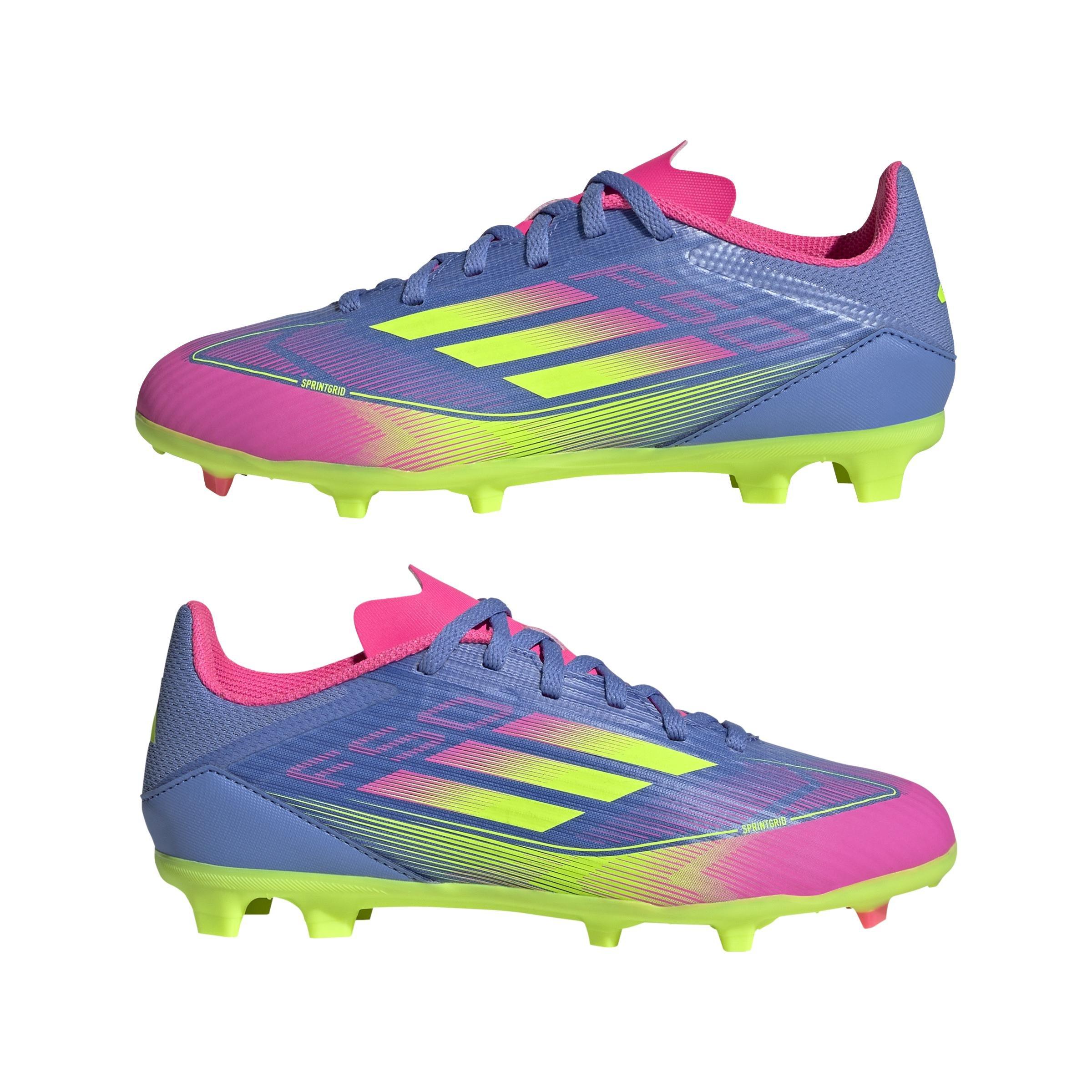 Unisex Kids F50 League Firm/Multi-Ground Boots, Blue, , large image number 8