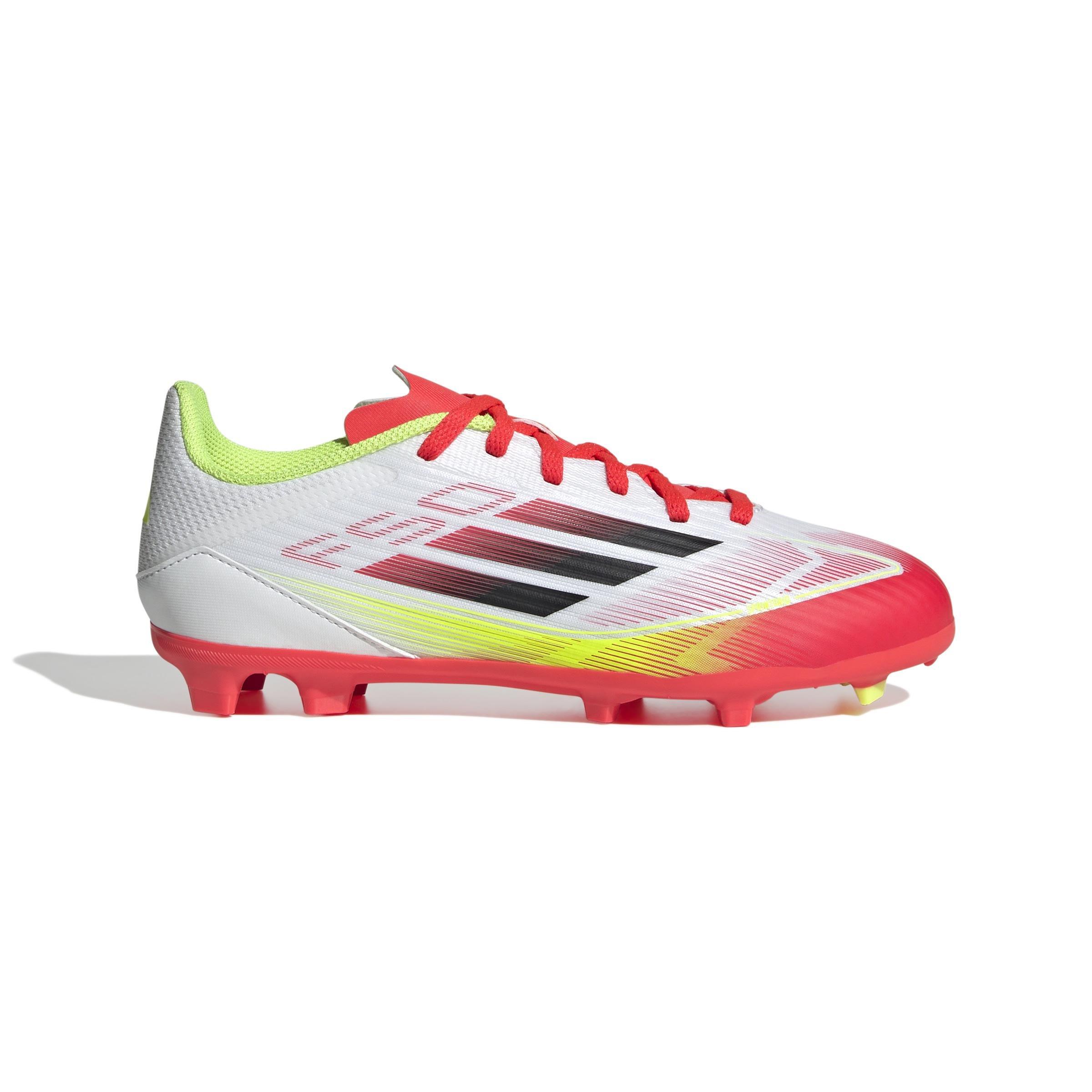 Unisex Kids F50 League Firm/Multi-Ground Boots, White, , large image number 0