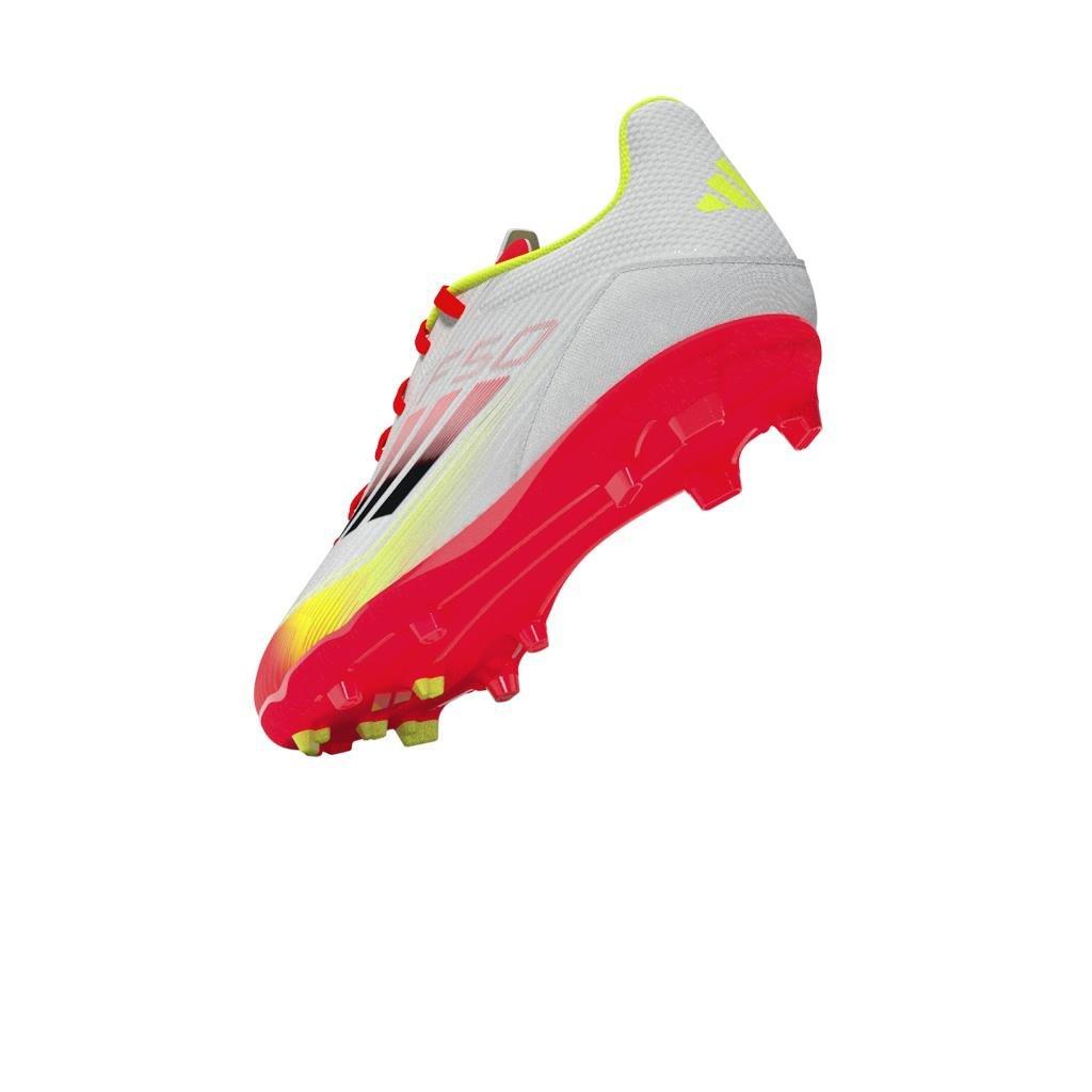 Unisex Kids F50 League Firm/Multi-Ground Boots, White, , large image number 13