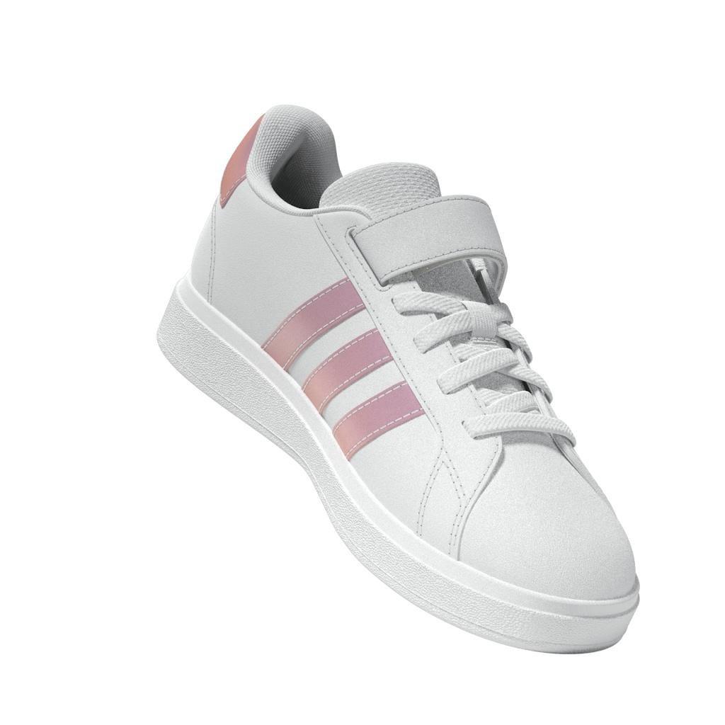 Unisex Kids Grand Court 2.0 Shoes, White, , large image number 7