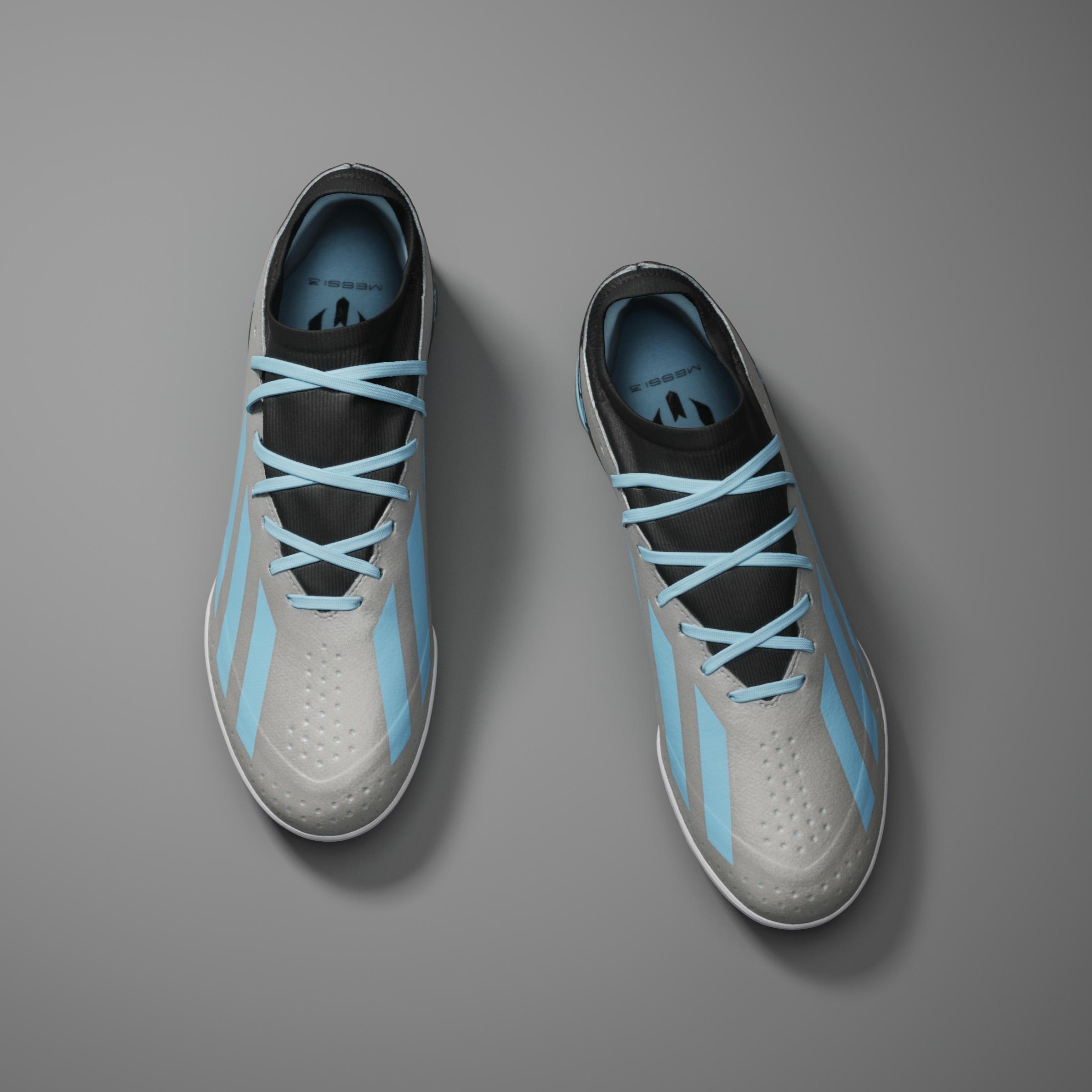 Unisex X Crazy fast Messi.3 Turf Boots, Silver, A701_ONE, large image number 17