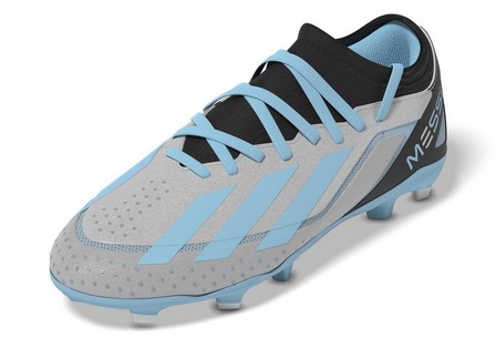 Kids Unisex X Crazyfast Messi.3 Firm Ground Boots, Blue, A701_ONE, large image number 7