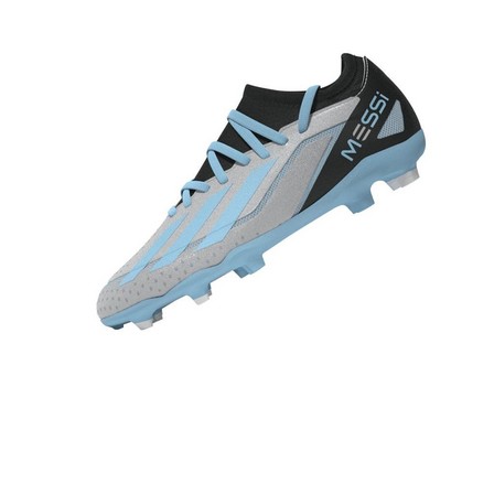 Kids Unisex X Crazyfast Messi.3 Firm Ground Boots, Blue, A701_ONE, large image number 10