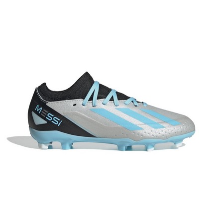 Kids Unisex X Crazyfast Messi.3 Firm Ground Boots, Blue, A701_ONE, large image number 12
