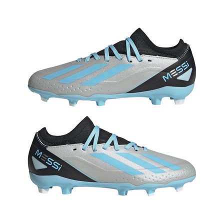 Kids Unisex X Crazyfast Messi.3 Firm Ground Boots, Blue, A701_ONE, large image number 15