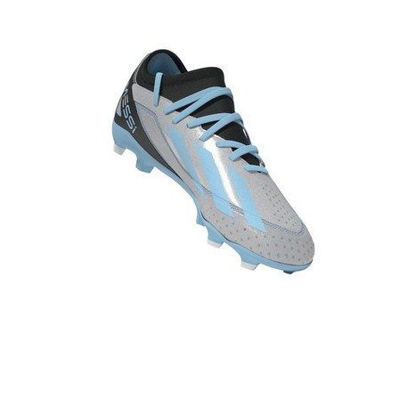 Kids Unisex X Crazyfast Messi.3 Firm Ground Boots, Blue, A701_ONE, large image number 17