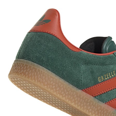 Kids Unisex Gazelle Shoes, Green, A701_ONE, large image number 4