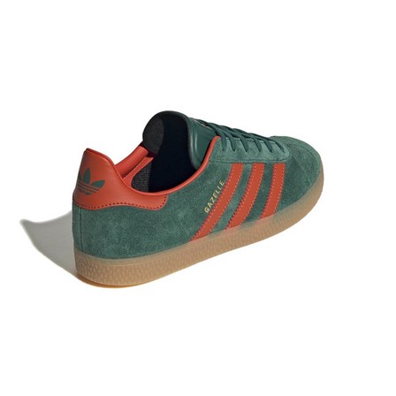 Kids Unisex Gazelle Shoes, Green, A701_ONE, large image number 5