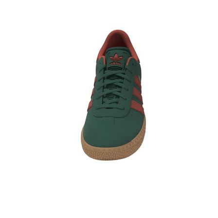 Kids Unisex Gazelle Shoes, Green, A701_ONE, large image number 6