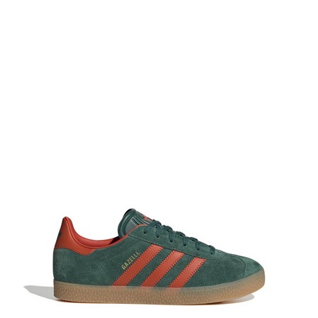 Kids Unisex Gazelle Shoes, Green, A701_ONE, large image number 7