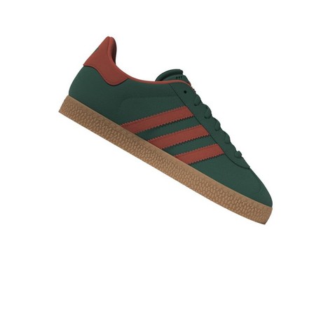 Kids Unisex Gazelle Shoes, Green, A701_ONE, large image number 8