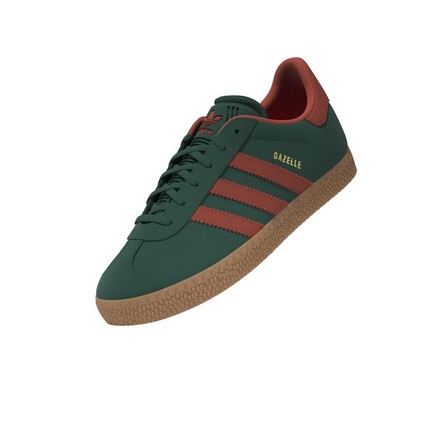Kids Unisex Gazelle Shoes, Green, A701_ONE, large image number 12