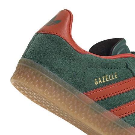 Kids Unisex Gazelle Comfort Closure Shoes, Green, A701_ONE, large image number 3