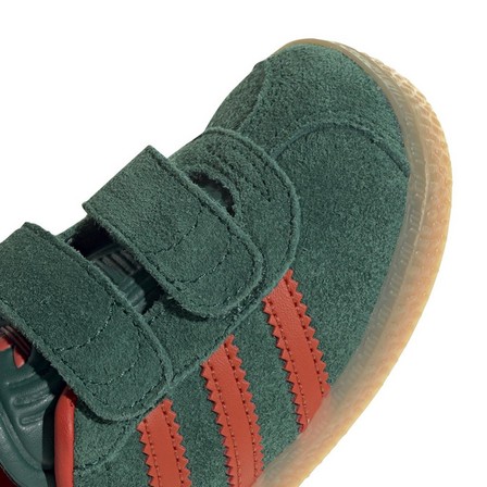Kids Unisex Gazelle Comfort Closure Shoes, Green, A701_ONE, large image number 4