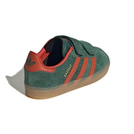 Kids Unisex Gazelle Comfort Closure Shoes, Green, A701_ONE, large image number 10