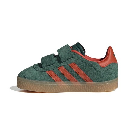 Kids Unisex Gazelle Comfort Closure Shoes, Green, A701_ONE, large image number 11