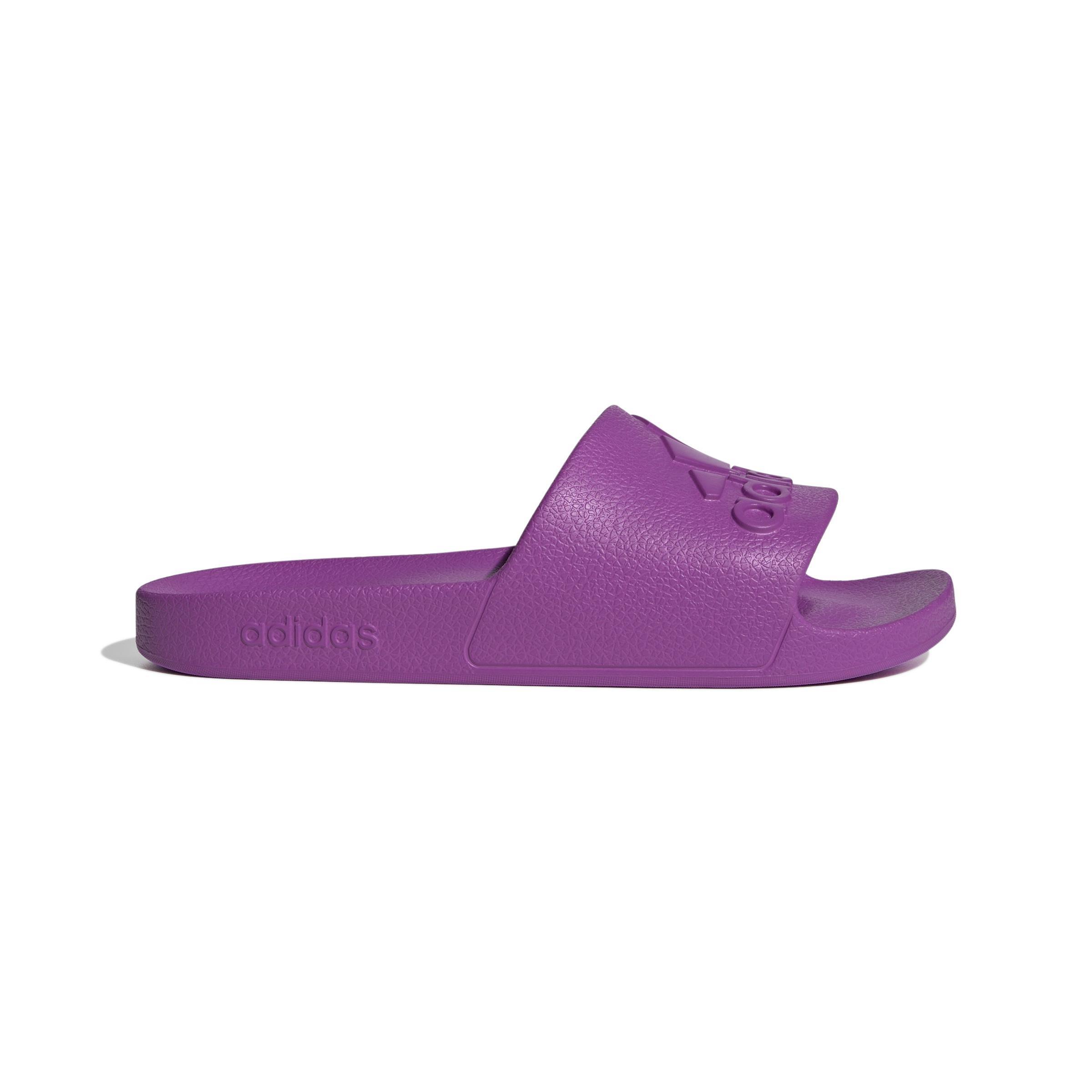 Unisex Adilette Aqua Slides, Purple, A701_ONE, large image number 0