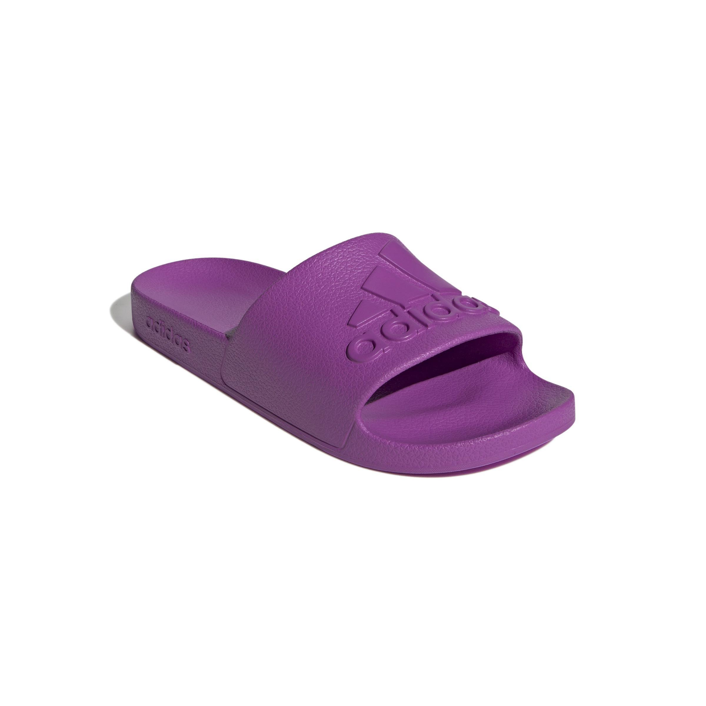 Unisex Adilette Aqua Slides, Purple, A701_ONE, large image number 1