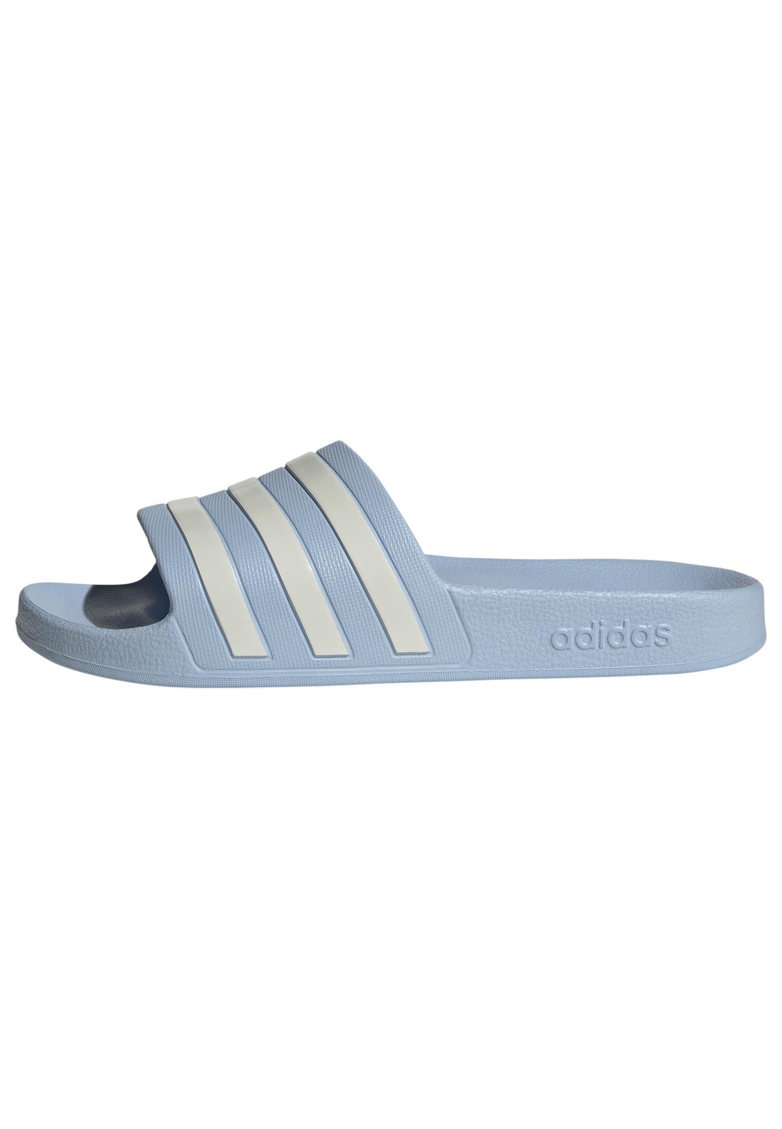 Women Adilette Aqua Slides, Blue, A701_ONE, large image number 5